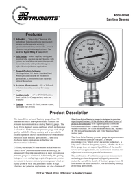 Thumbnail of document Data Sheet - Sanitary Gauge
